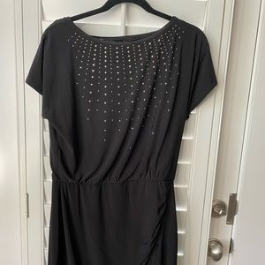 Black, size M dress with cap sleeves. White House Black Market.